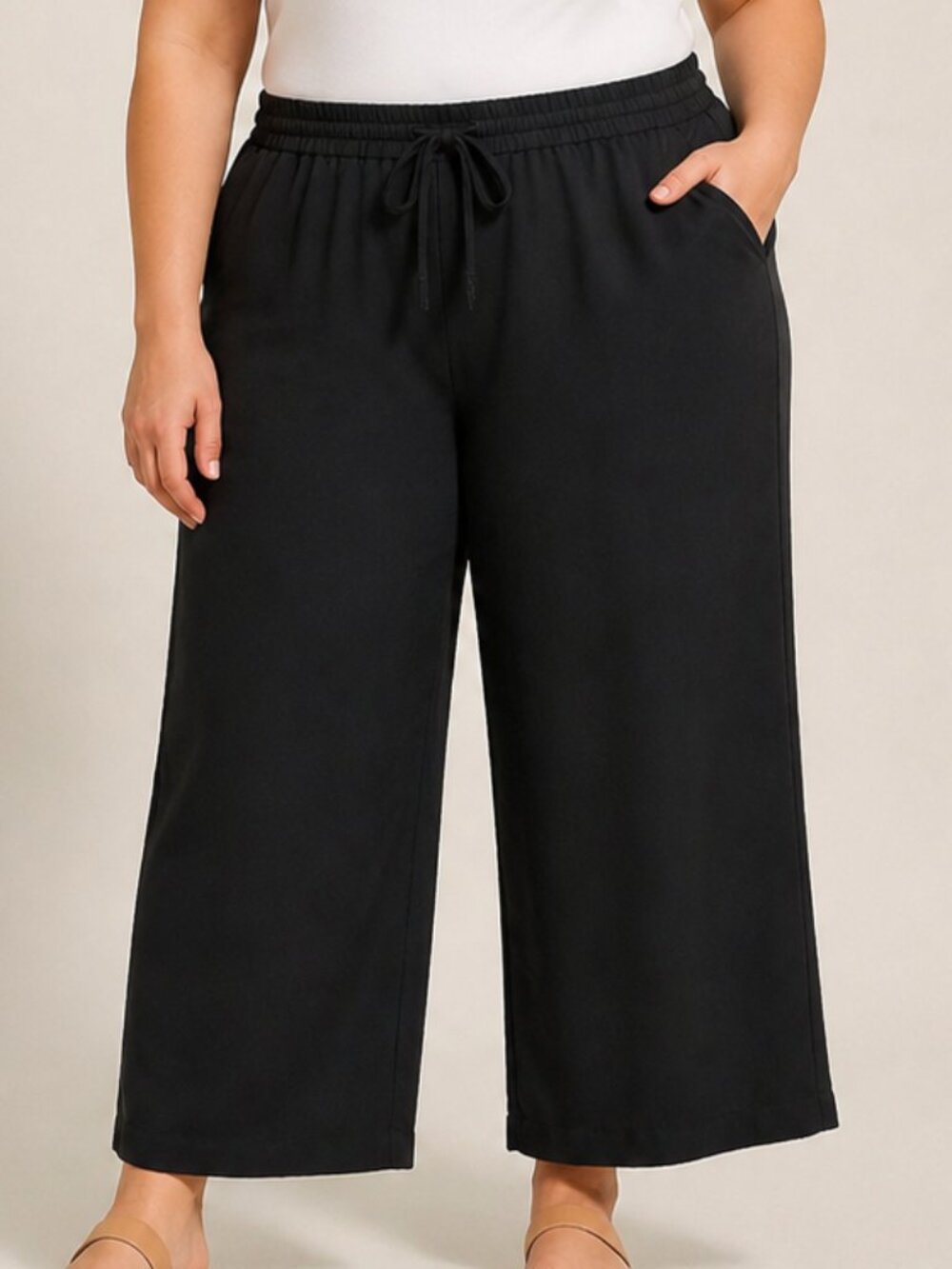 Vince Camuto Wide-Leg Black Pants Size 1X